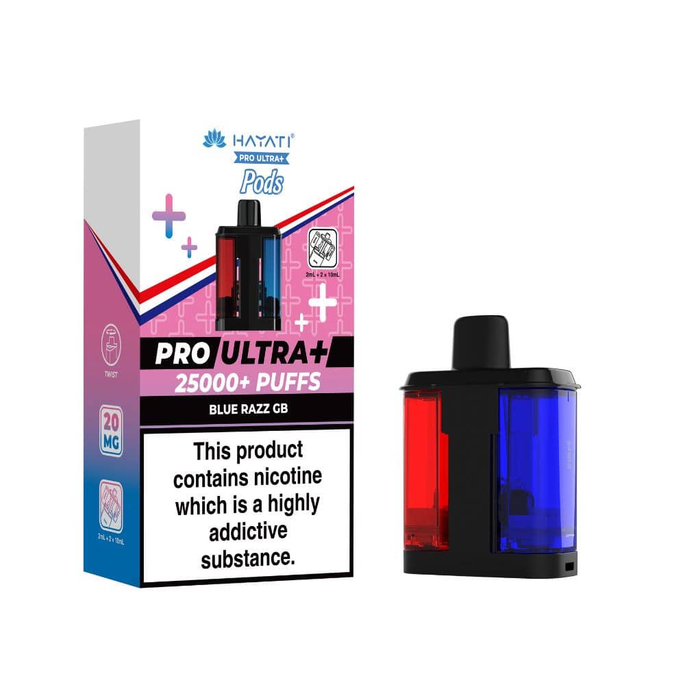 Hayati Pro Ultra Plus 25K Refill Pods Blue Razz GB