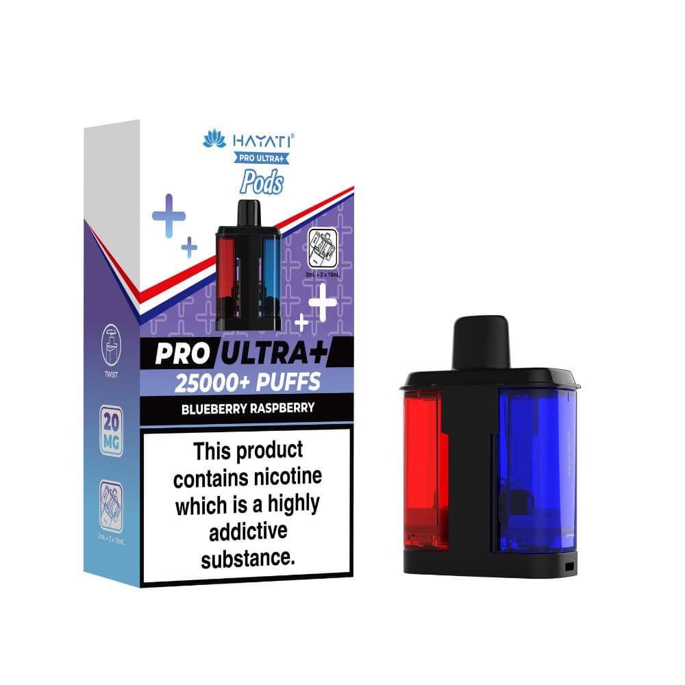 Hayati Pro Ultra Plus 25K Refill Pods Blueberry Raspberry