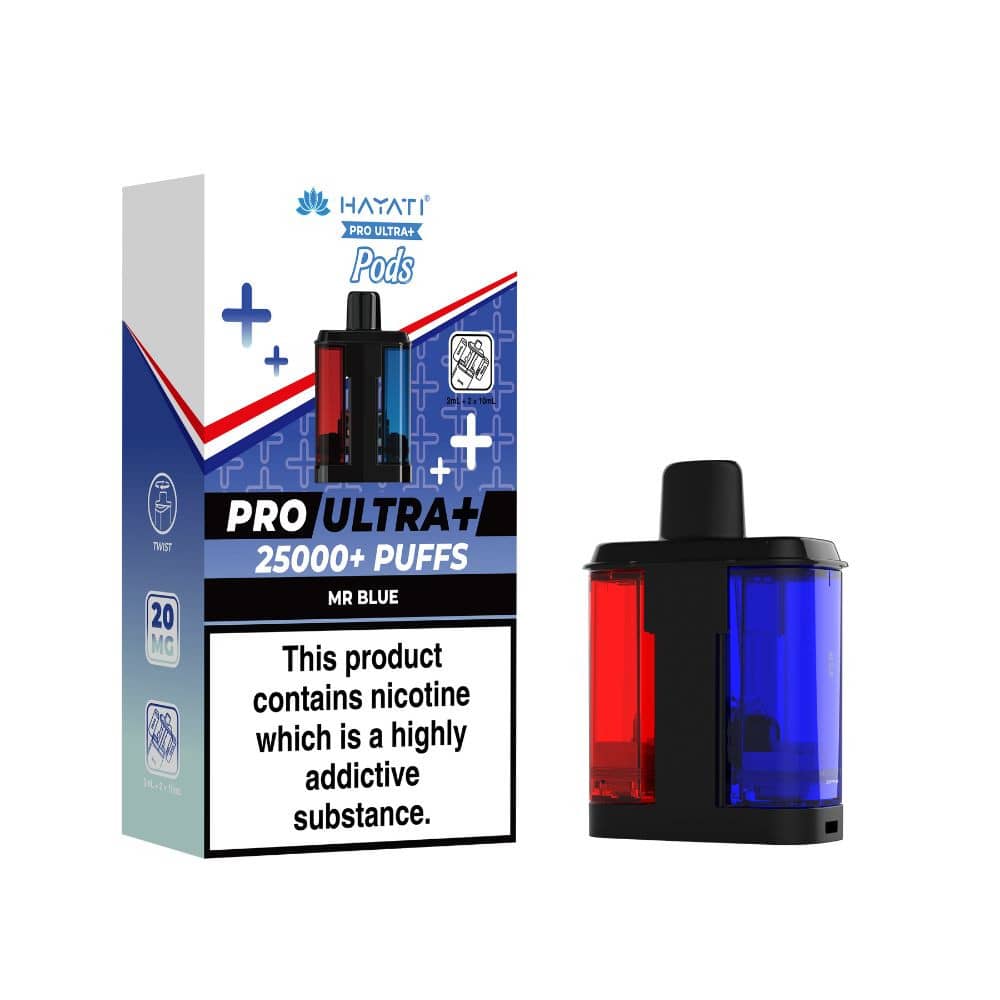 Hayati Pro Ultra Plus 25K Refill Pods Mr Blue