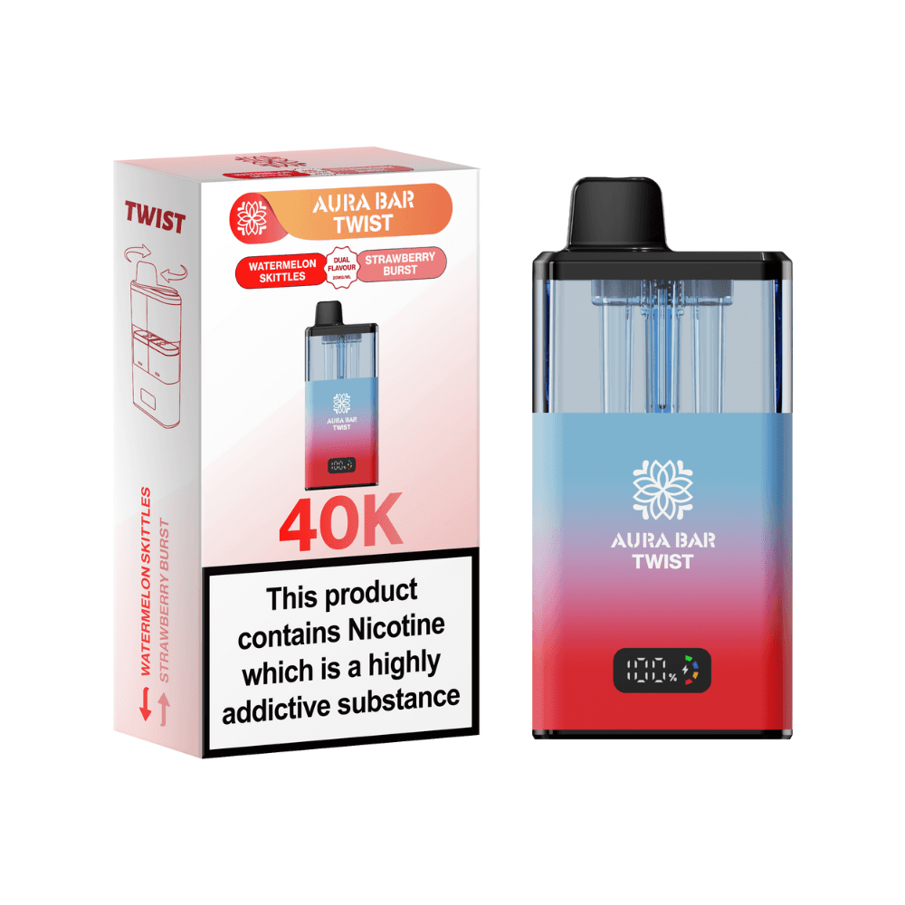 Crystal Prime Aura Bar Twist 40K Watermelon Rainbow / Strawberry Burst