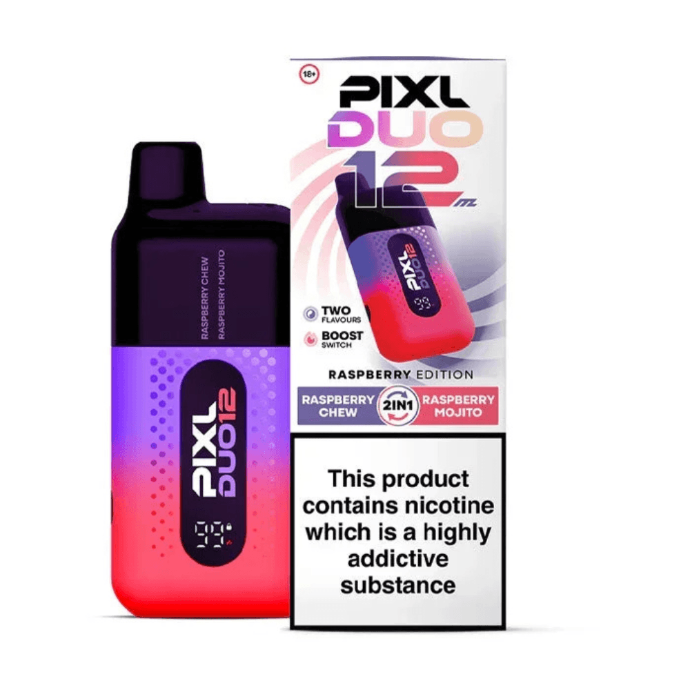 Pixl Duo 12k Prefilled Vape Kit Raspberry Edition
