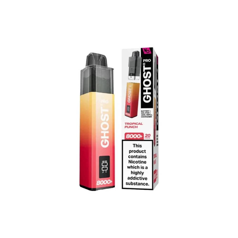 Vapes Bar Ghost Pro 8000 Tropical Punch