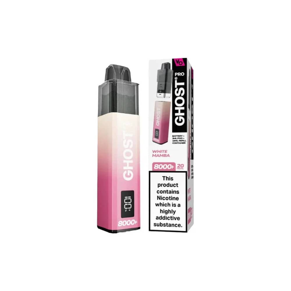 Vapes Bar Ghost Pro 8000 White Mamba