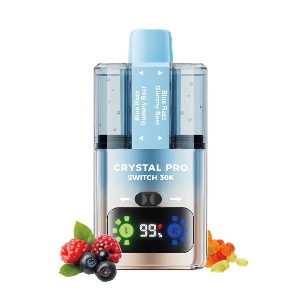 Crystal Pro Switch 30k Blue Razz Gummy Bear