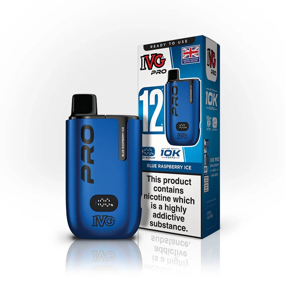 IVG Pro 12 Vape Kit Blue Raspberry Ice