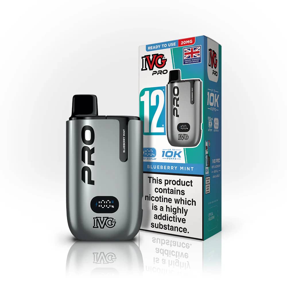 IVG Pro 12 Vape Kit Blueberry Mint