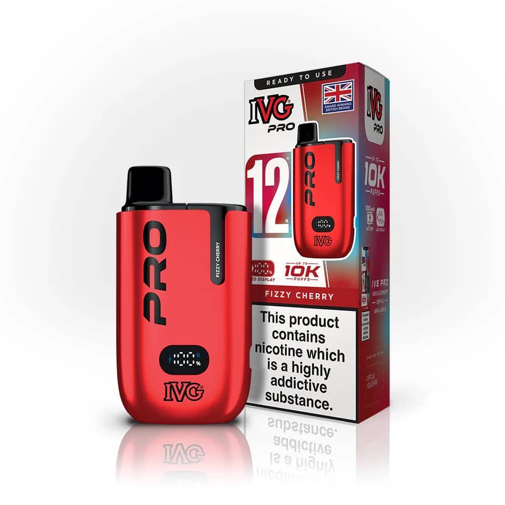 IVG Pro 12 Vape Kit Fizzy Cherry