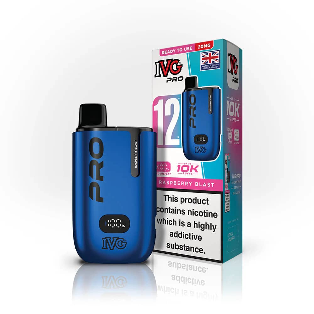 IVG Pro 12 Vape Kit Raspberry Blast