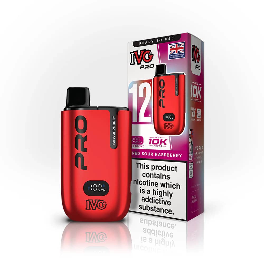 IVG Pro 12 Vape Kit Red Sour Raspberry