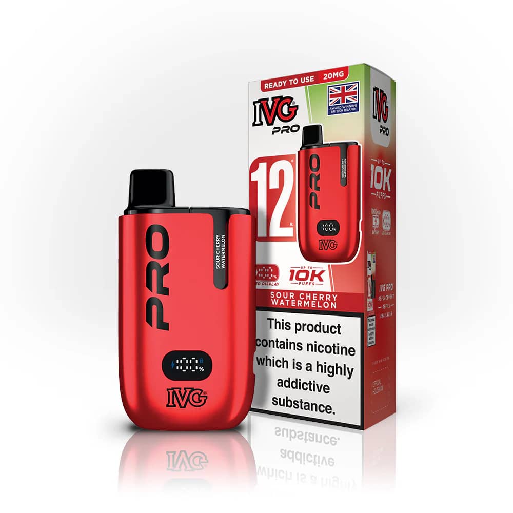 IVG Pro 12 Vape Kit Sour Cherry Watermelon
