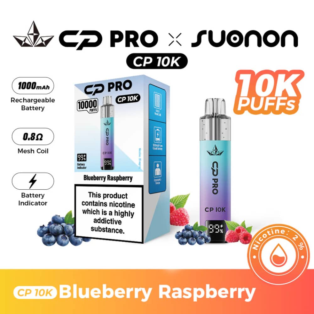Crystal Pro CP 10k Blueberry Raspberry