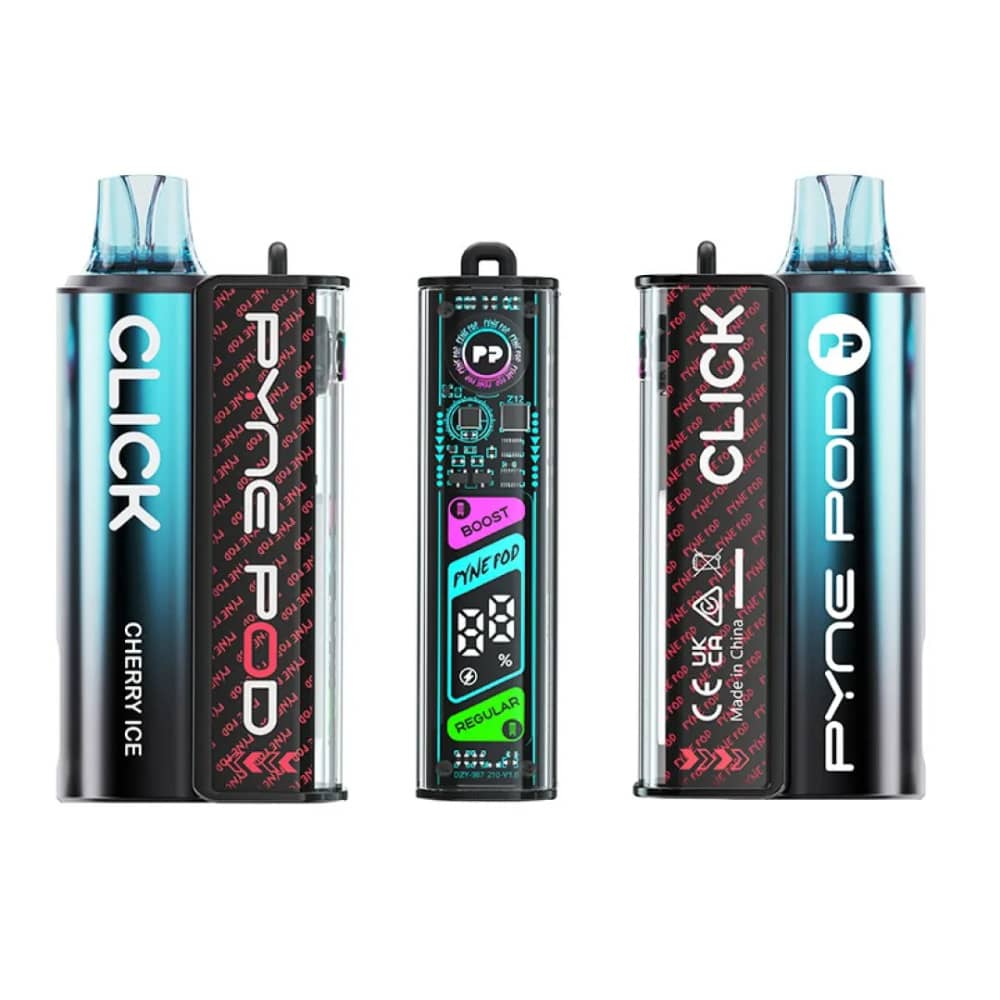 Pyne Pod Click 10k Vape Kit Cherry Ice