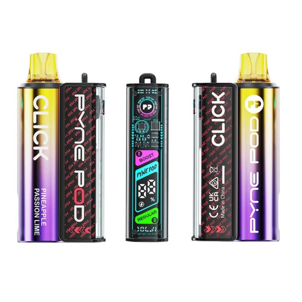 Pyne Pod Click 10k Vape Kit Pineapple Passion Lime
