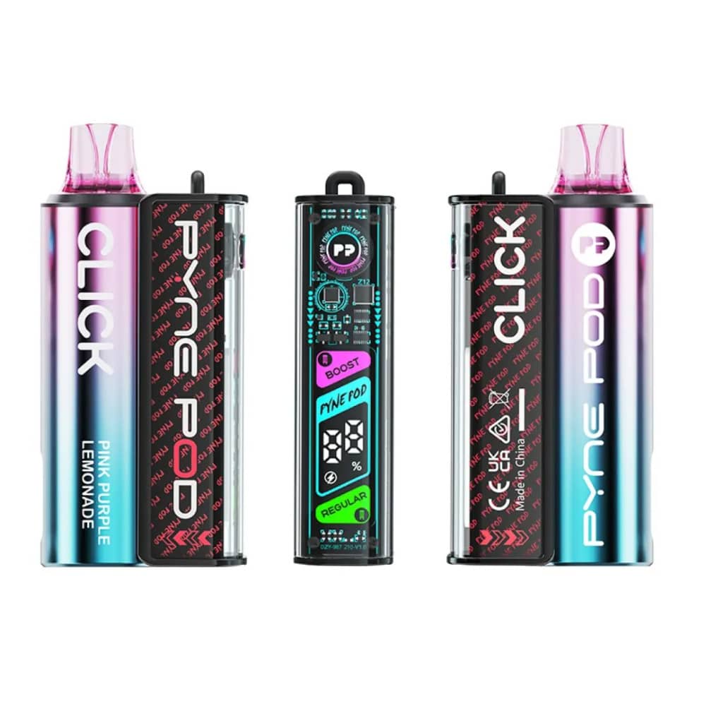 Pyne Pod Click 10k Vape Kit Pink Purple Lemonade