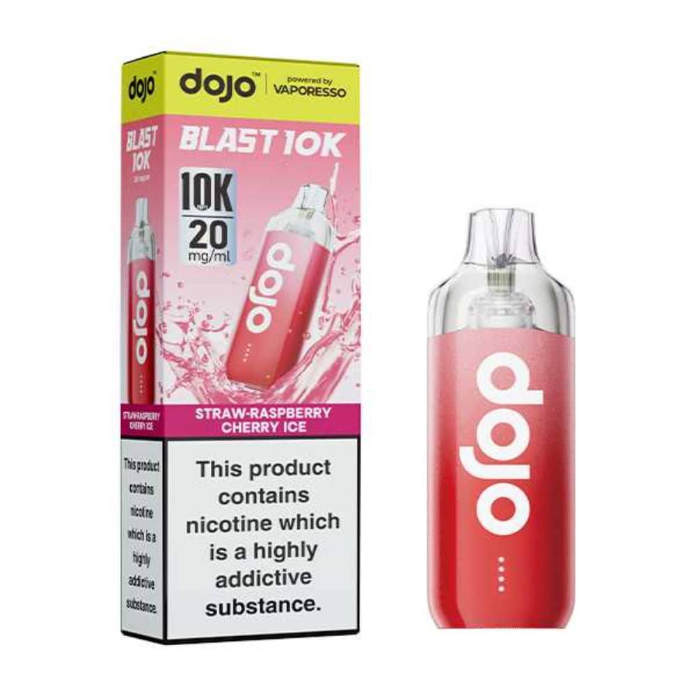 Vaporesso Dojo Blast 10k Straw-Raspberry Cherry Ice
