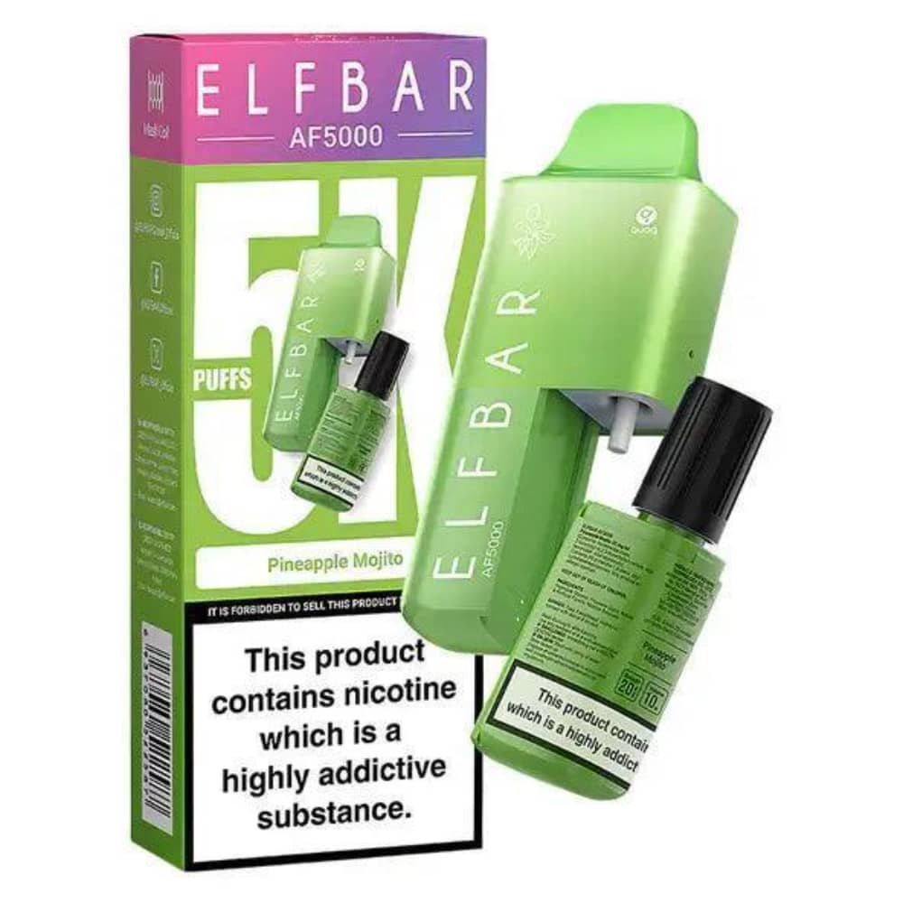 Elf Bar Af5000 Prefilled Vape Kit Pineapple Mojito