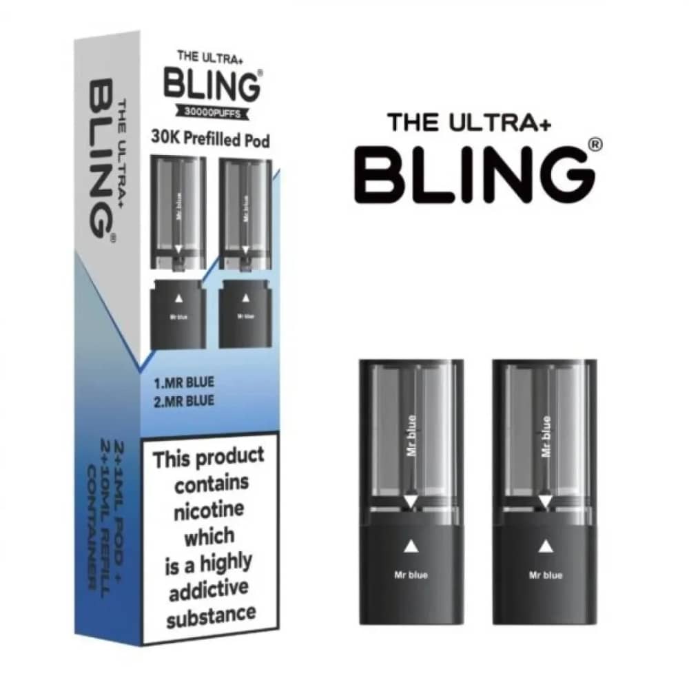 The Crystal Bling Ultra Plus 30k Pods Mr Blue