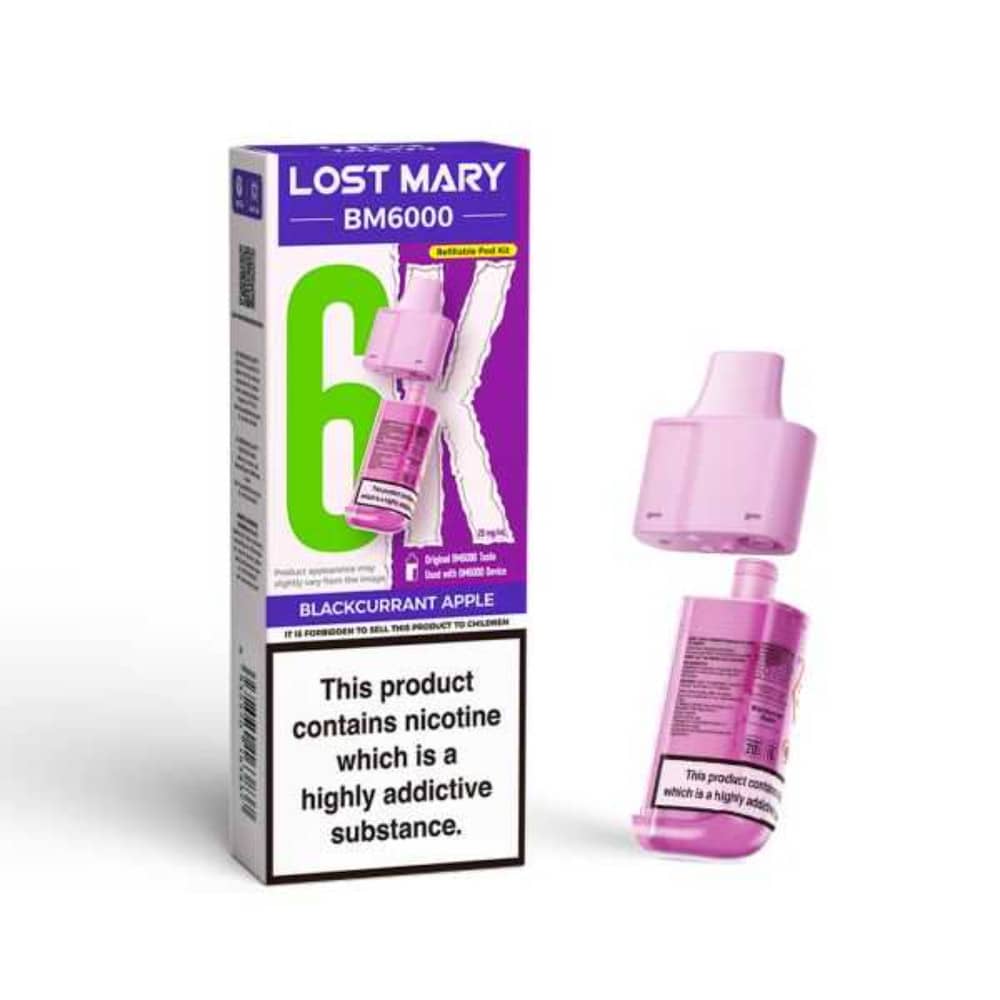 Lost Mary Bm6000 Refill Pods Blackcurrant Apple