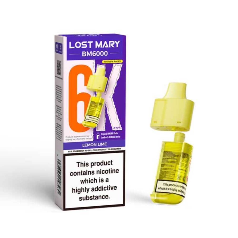 Lost Mary Bm6000 Refill Pods Lemon Lime