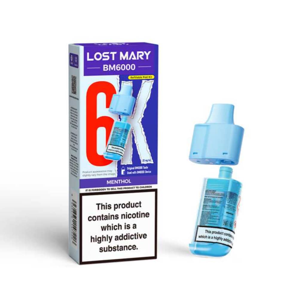 Lost Mary Bm6000 Refill Pods Menthol
