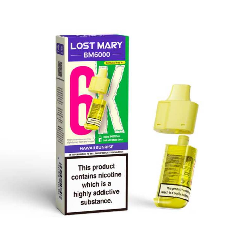 Lost Mary Bm6000 Refill Pods Hawaii Sunrise