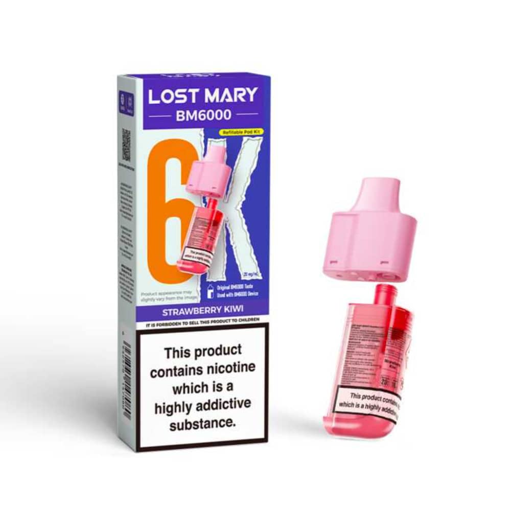 Lost Mary Bm6000 Refill Pods Strawberry Kiwi
