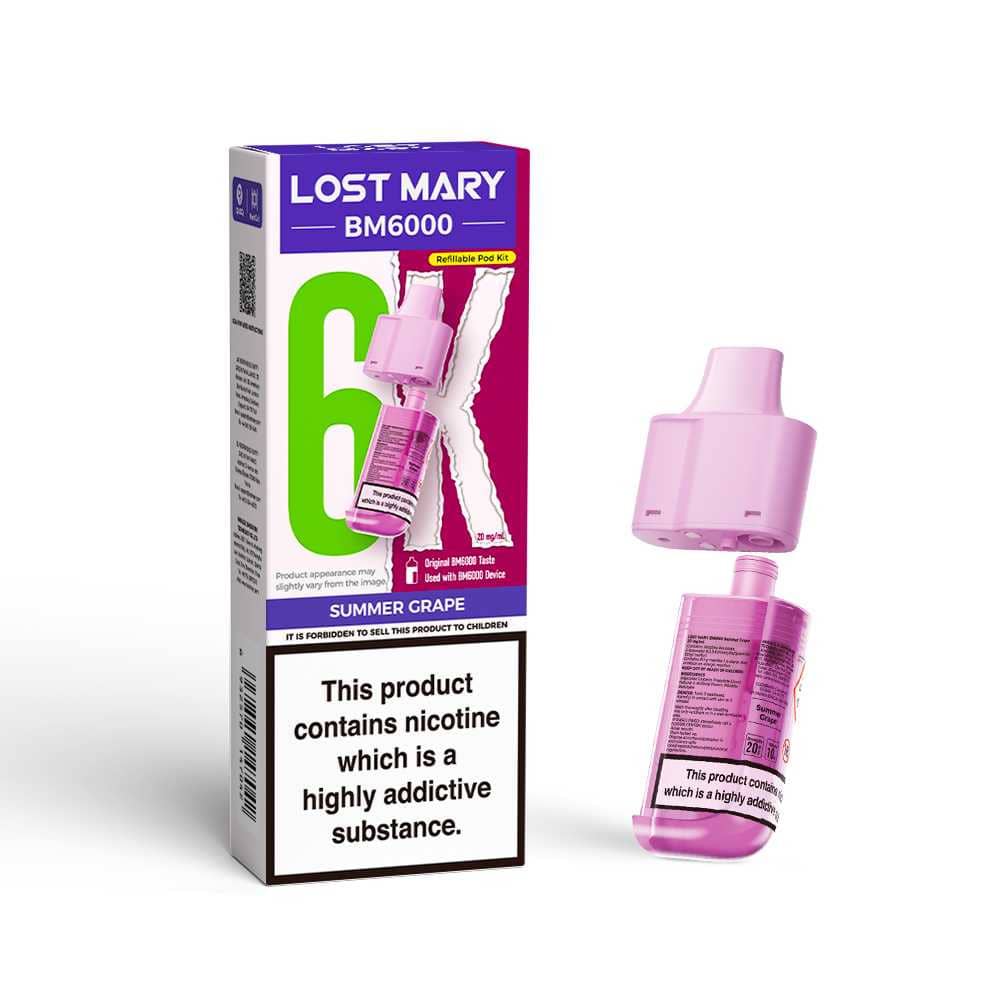 Lost Mary Bm6000 Refill Pods Summer Grape