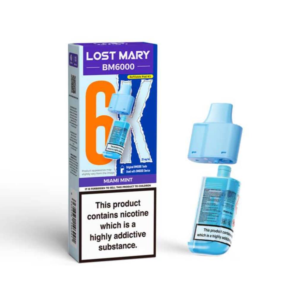 Lost Mary Bm6000 Refill Pods Miami Mint