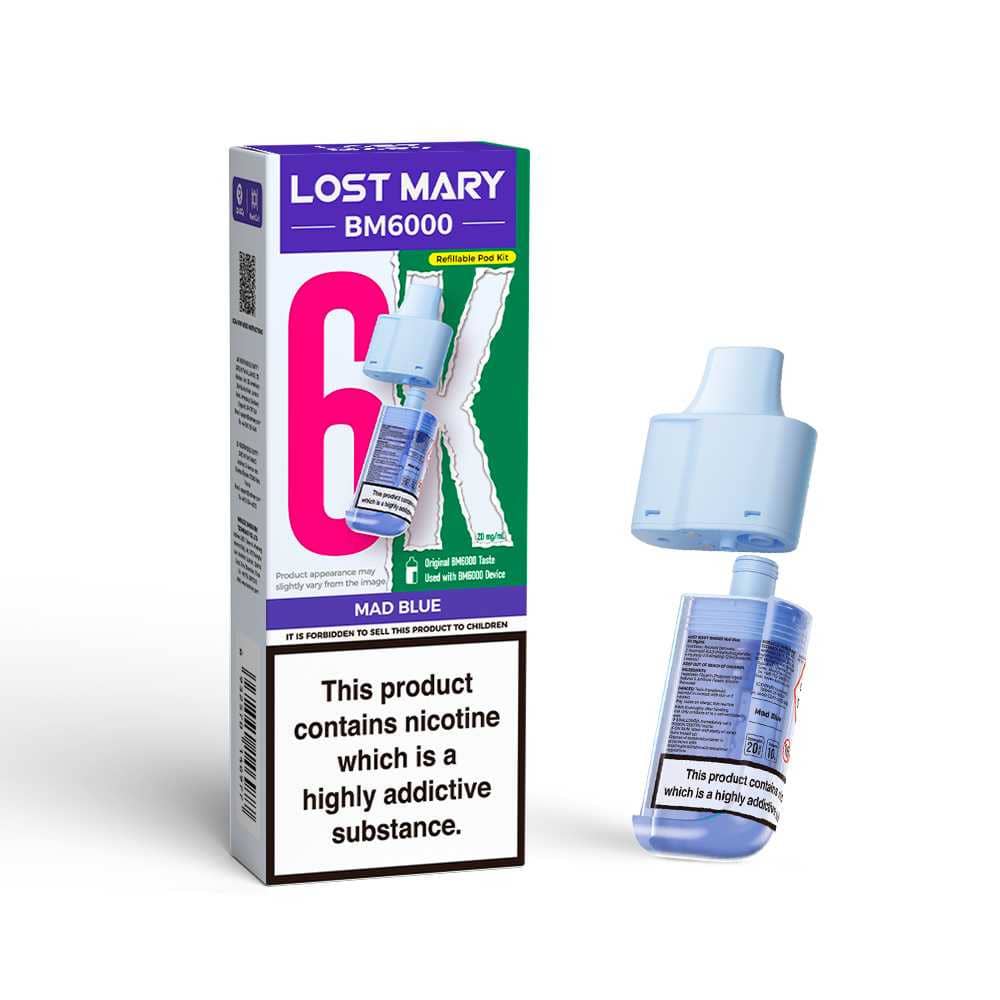 Lost Mary Bm6000 Refill Pods Mad Blue