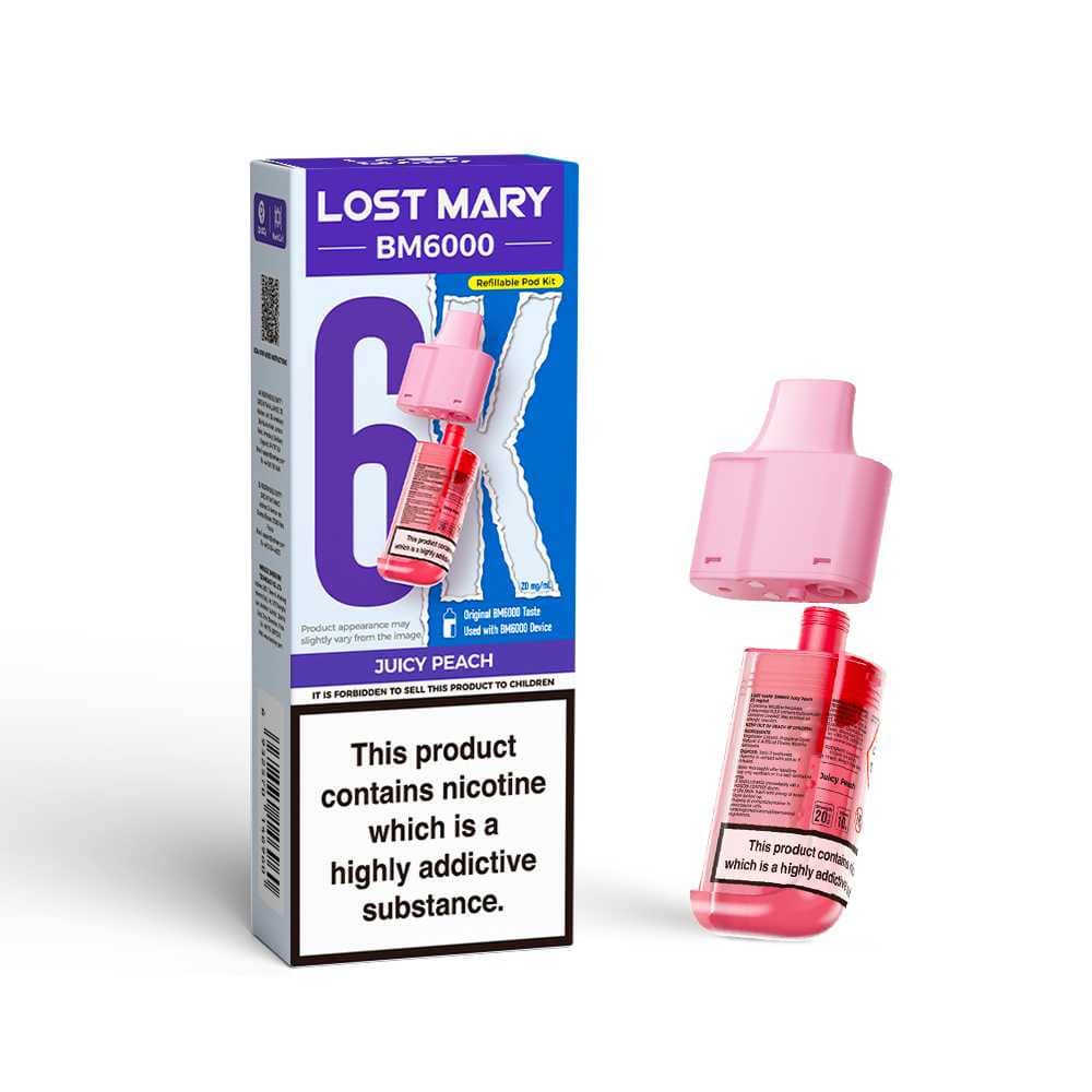 Lost Mary Bm6000 Refill Pods Juicy Peach