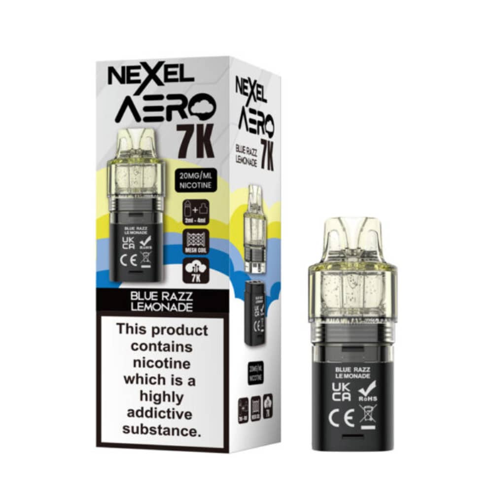 Nexel Aero 7k Refill Pods Blue Razz Lemonade