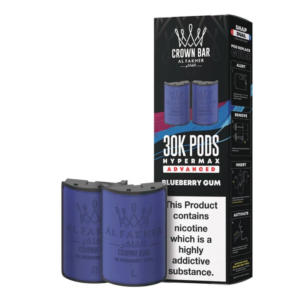 Al Fakher 30k Hypermax Refill Pods Blueberry Gum