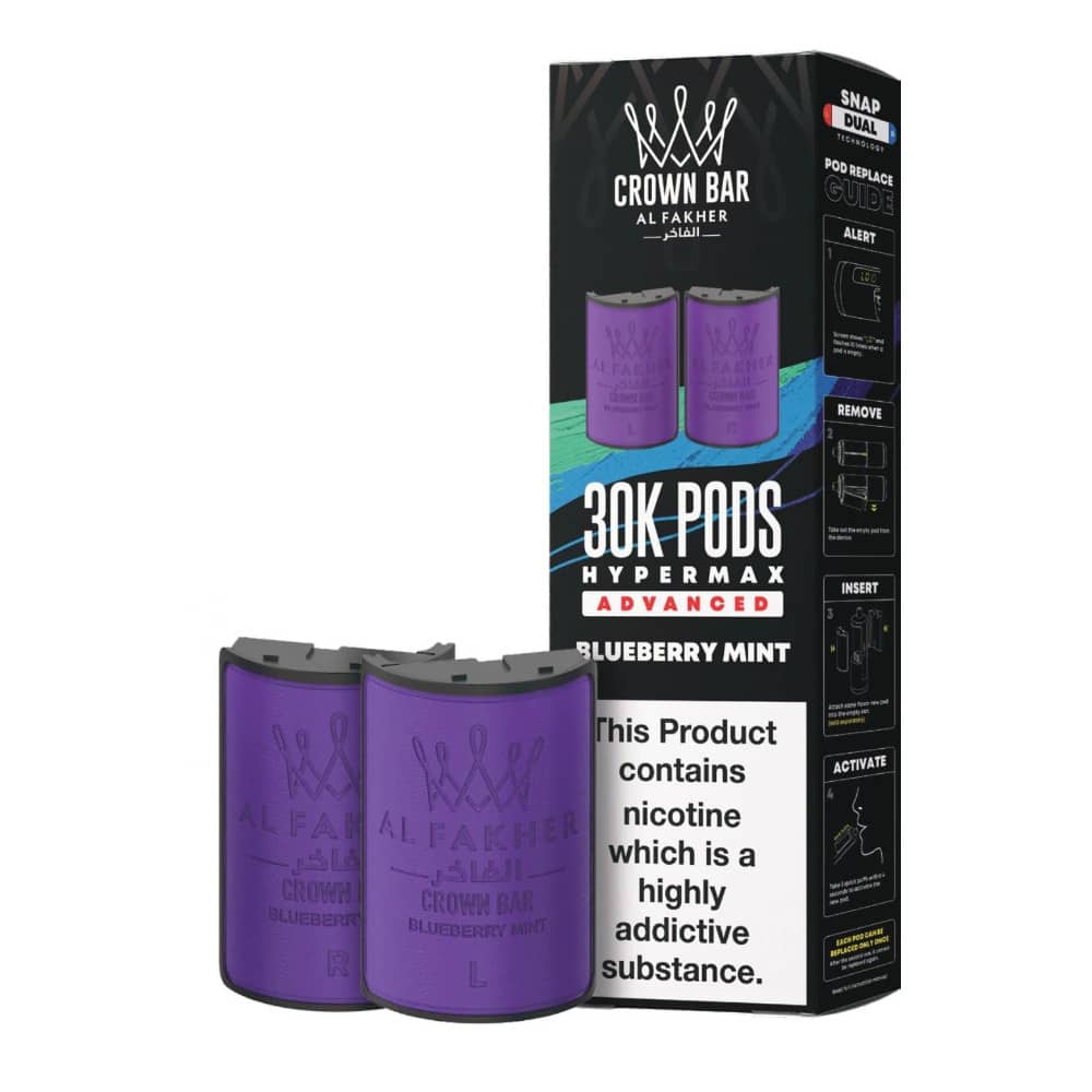 Al Fakher 30k Hypermax Refill Pods Blueberry Mint