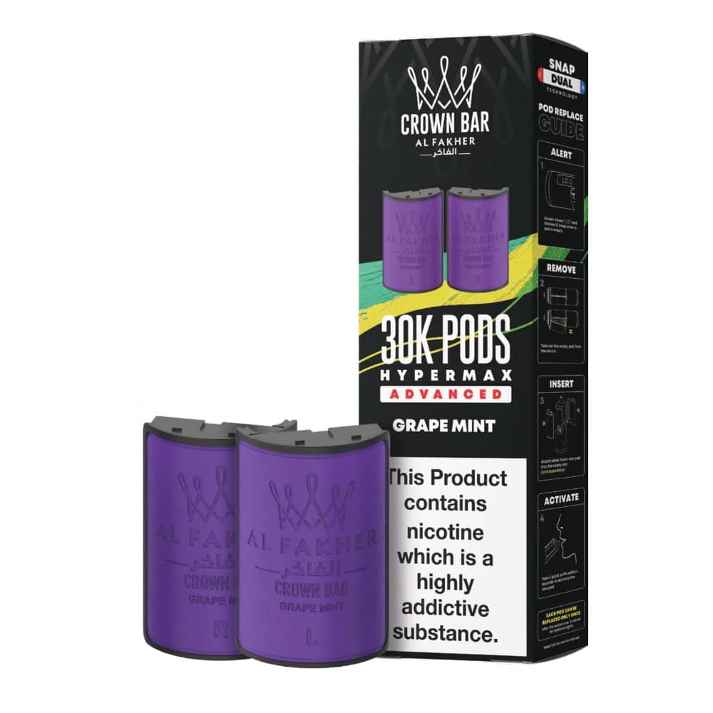 Al Fakher 30k Hypermax Refill Pods Grape Mint