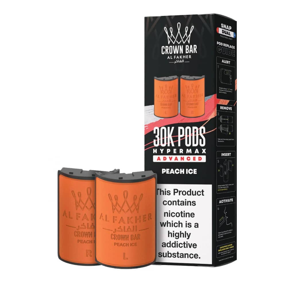 Al Fakher 30k Hypermax Refill Pods Peach Ice