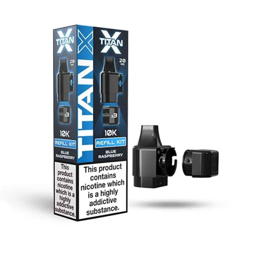 Titan X 10K Refill Pods Blueberry Raspberry