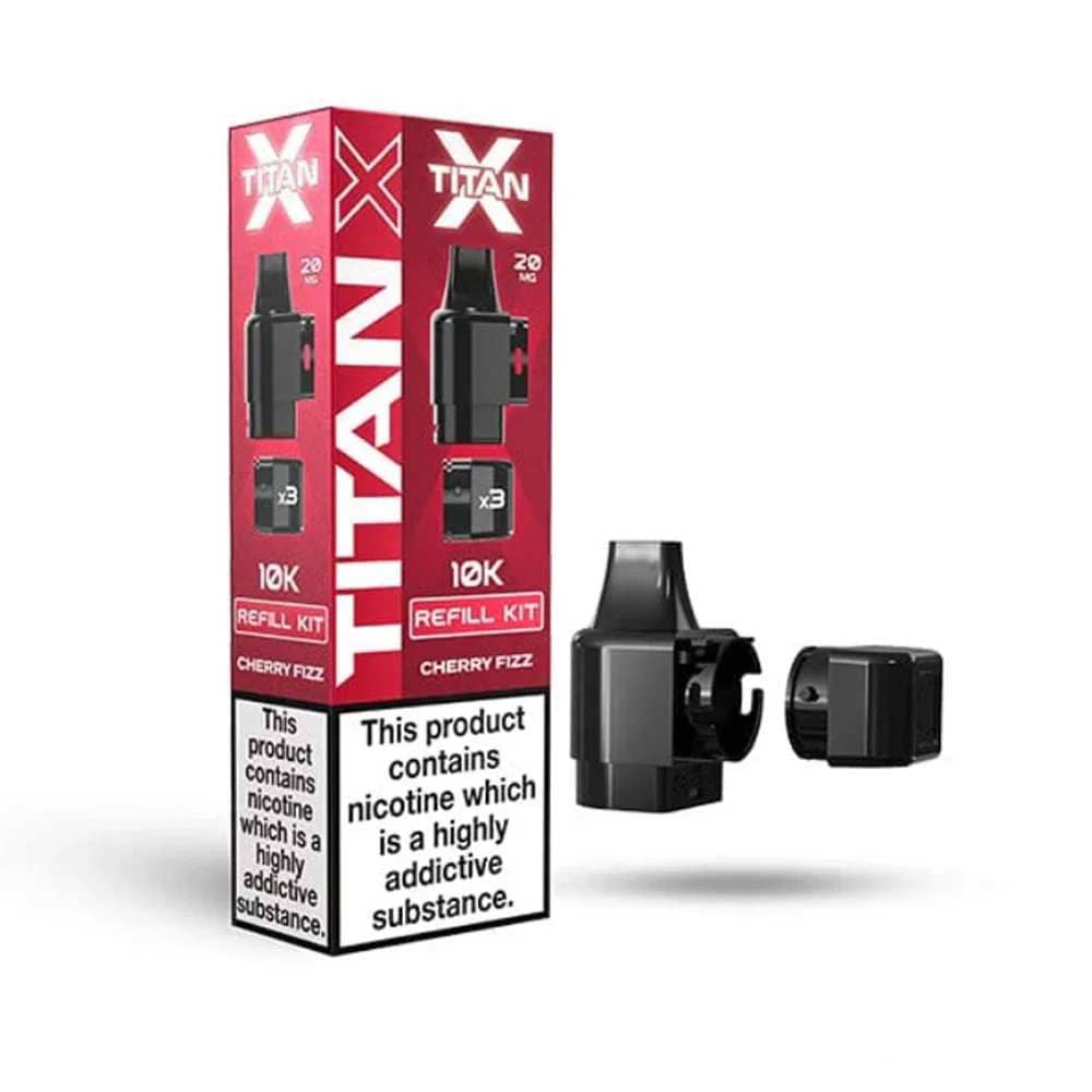 Titan X 10K Refill Pods Cherry Fizz
