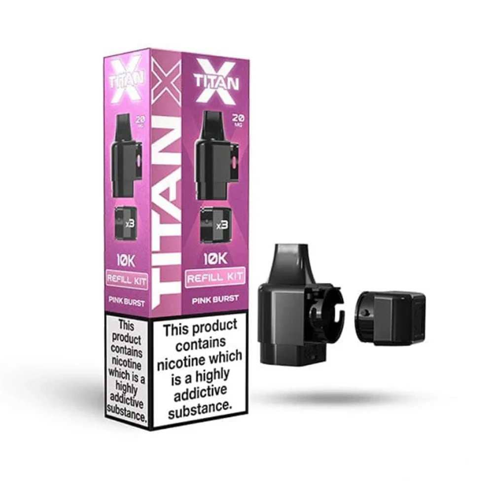Titan X 10K Refill Pods Pink Burst