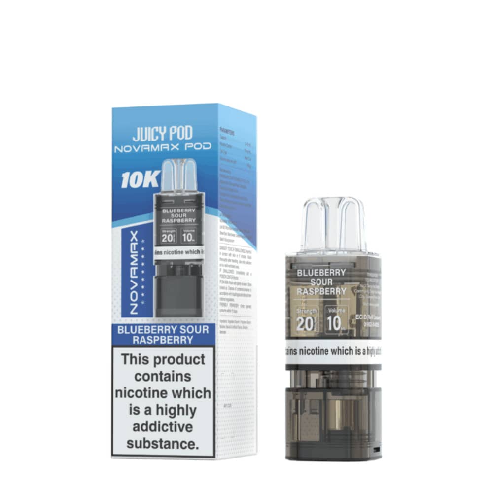 Juicy Pod Novamax 10K Pods Blueberry Sour Raspberry