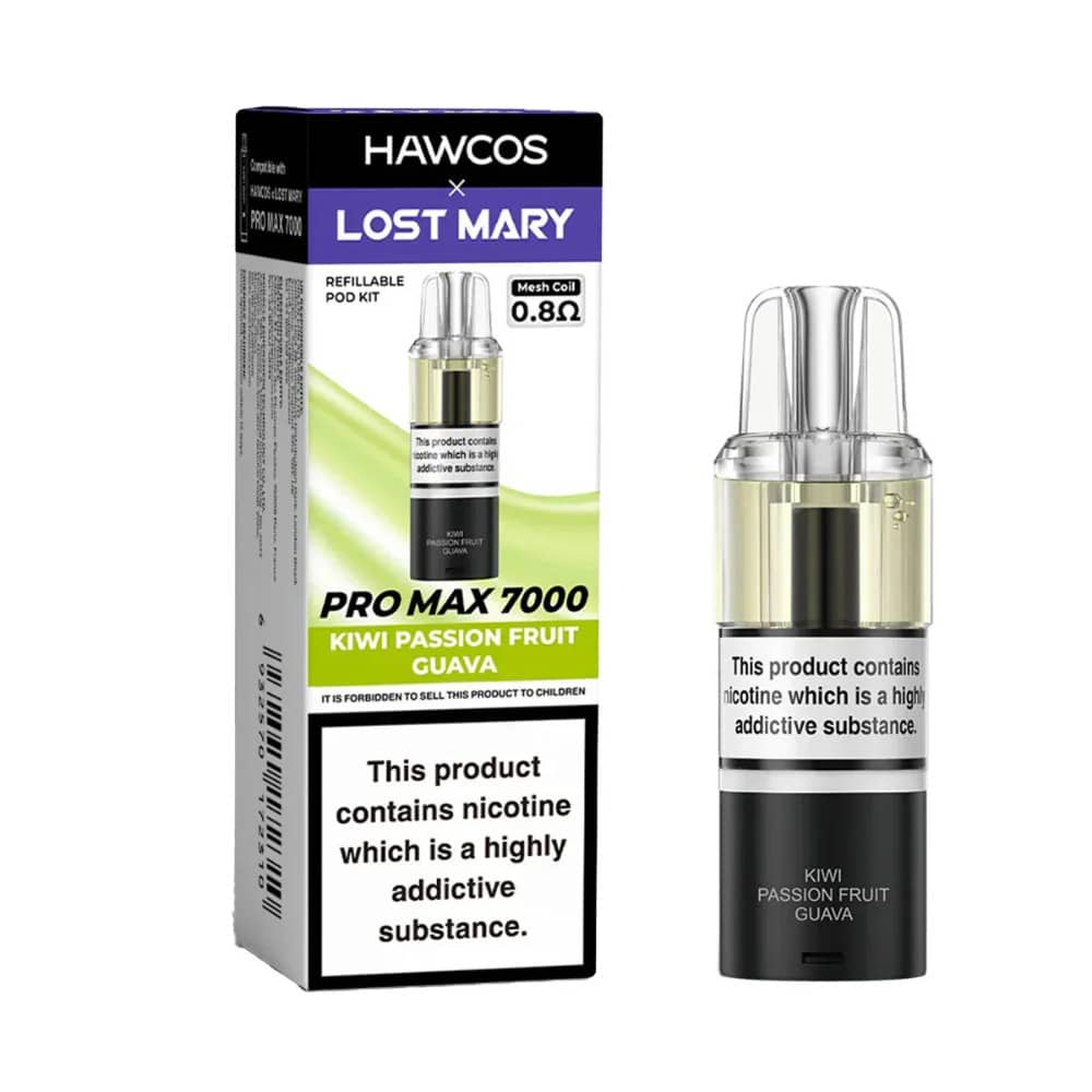Lost Mary Hawcos Pro Max 7000 Pods Kiwi Passion Fruit Guava