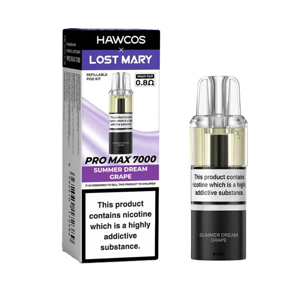 Lost Mary Hawcos Pro Max 7000 Pods Summer Dream Grape