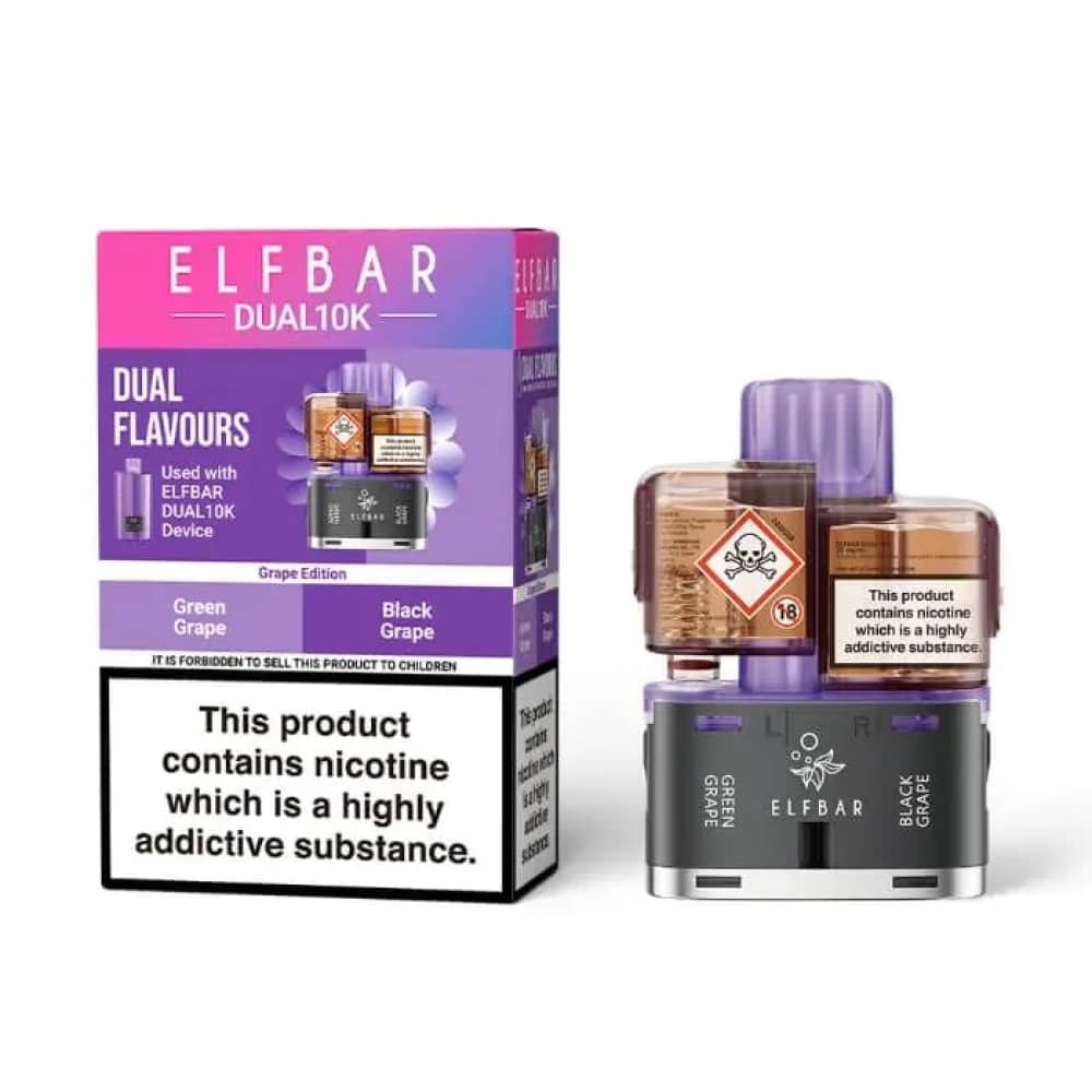 Elf Bar Dual 10k Pods Grape Edition