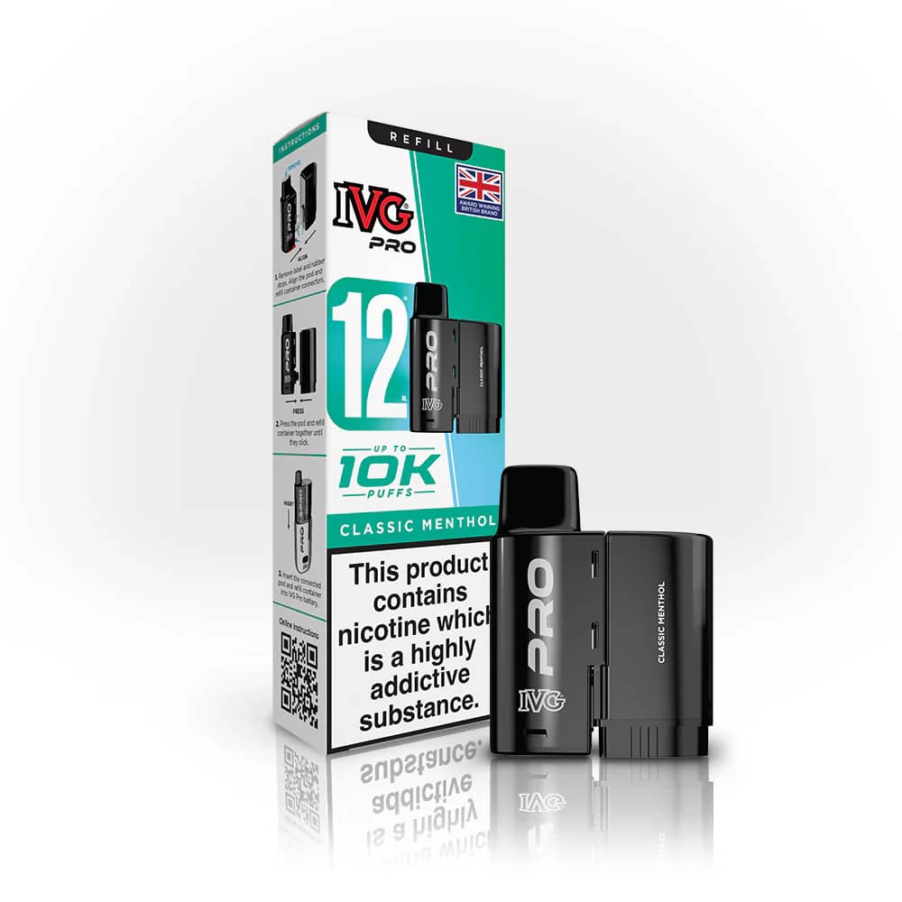 IVG Pro 12 Refill Pods Classic Menthol
