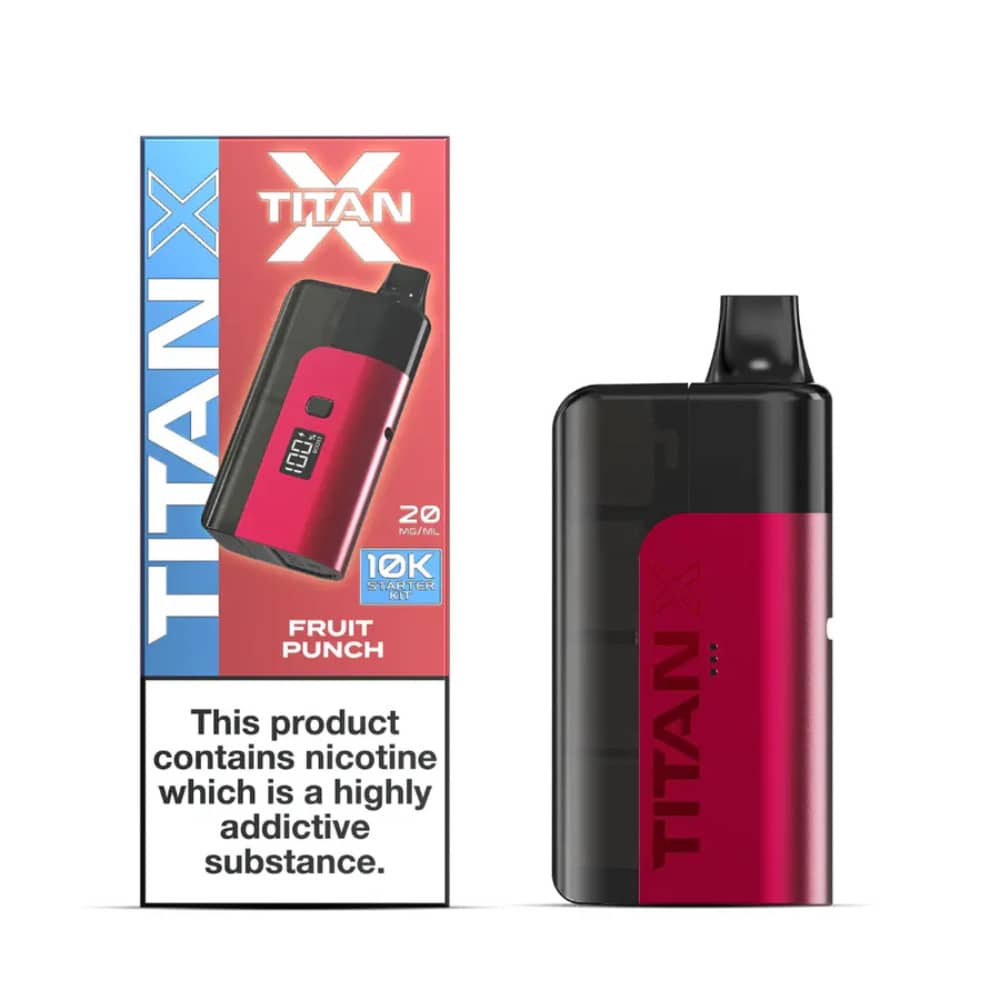 Titan X 10K Prefilled Pod Vape Kit Fruit Punch