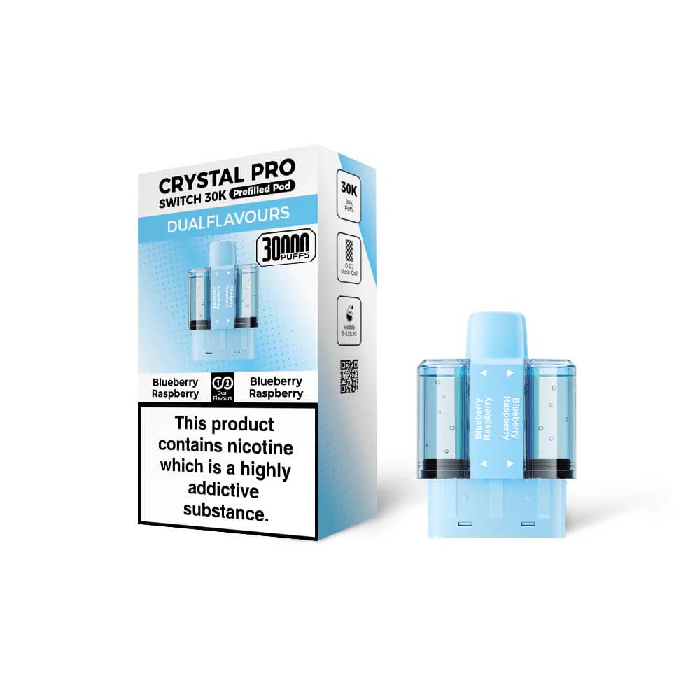 Crystal Pro Switch 30k Refill Pods Blueberry Raspberry