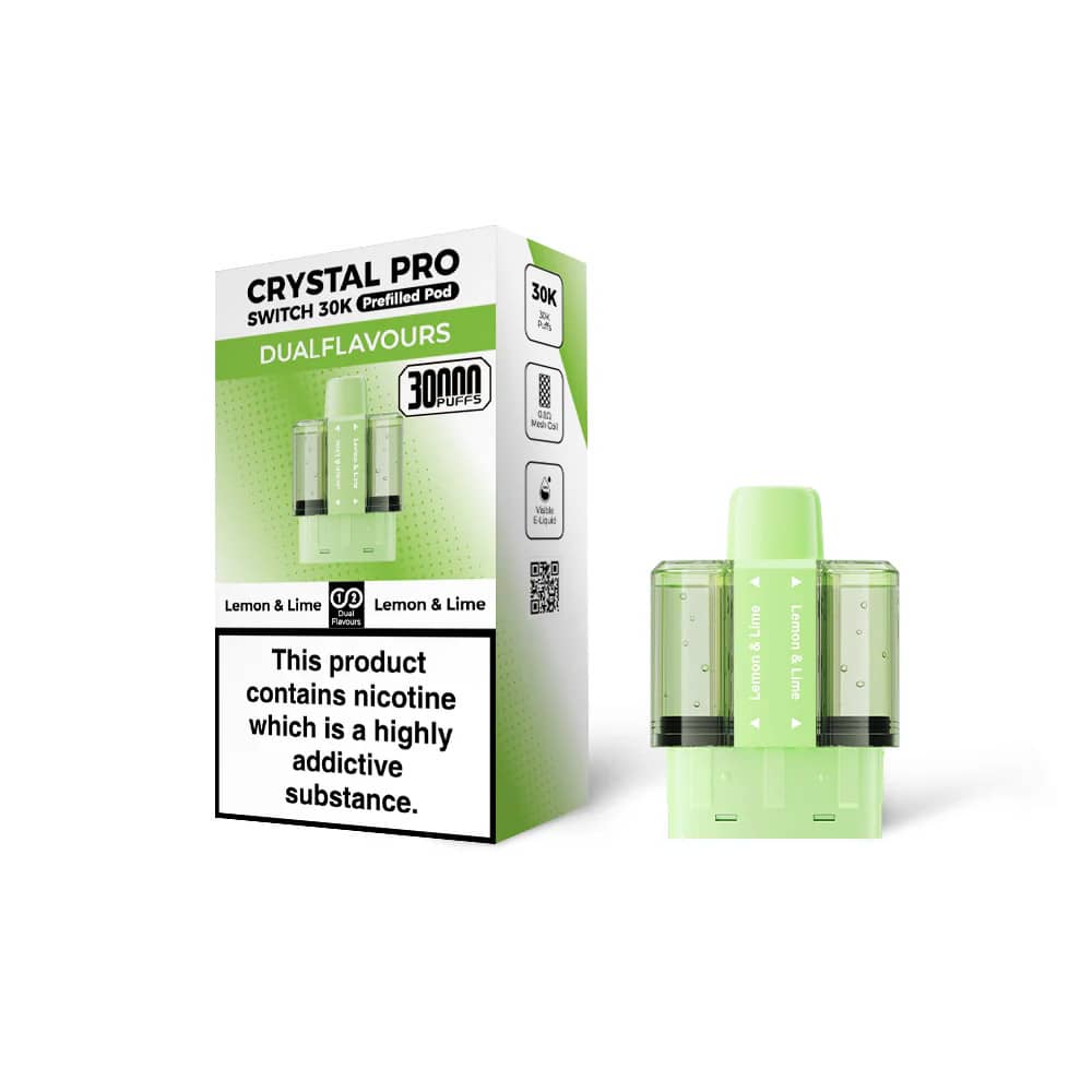 Crystal Pro Switch 30k Refill Pods Lemon Lime