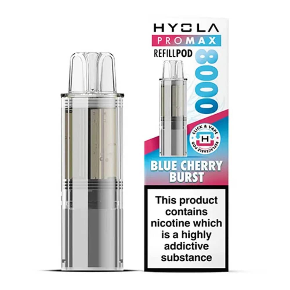 Hyola Pro Max 8000 Refill Pods Blue Cherry Burst
