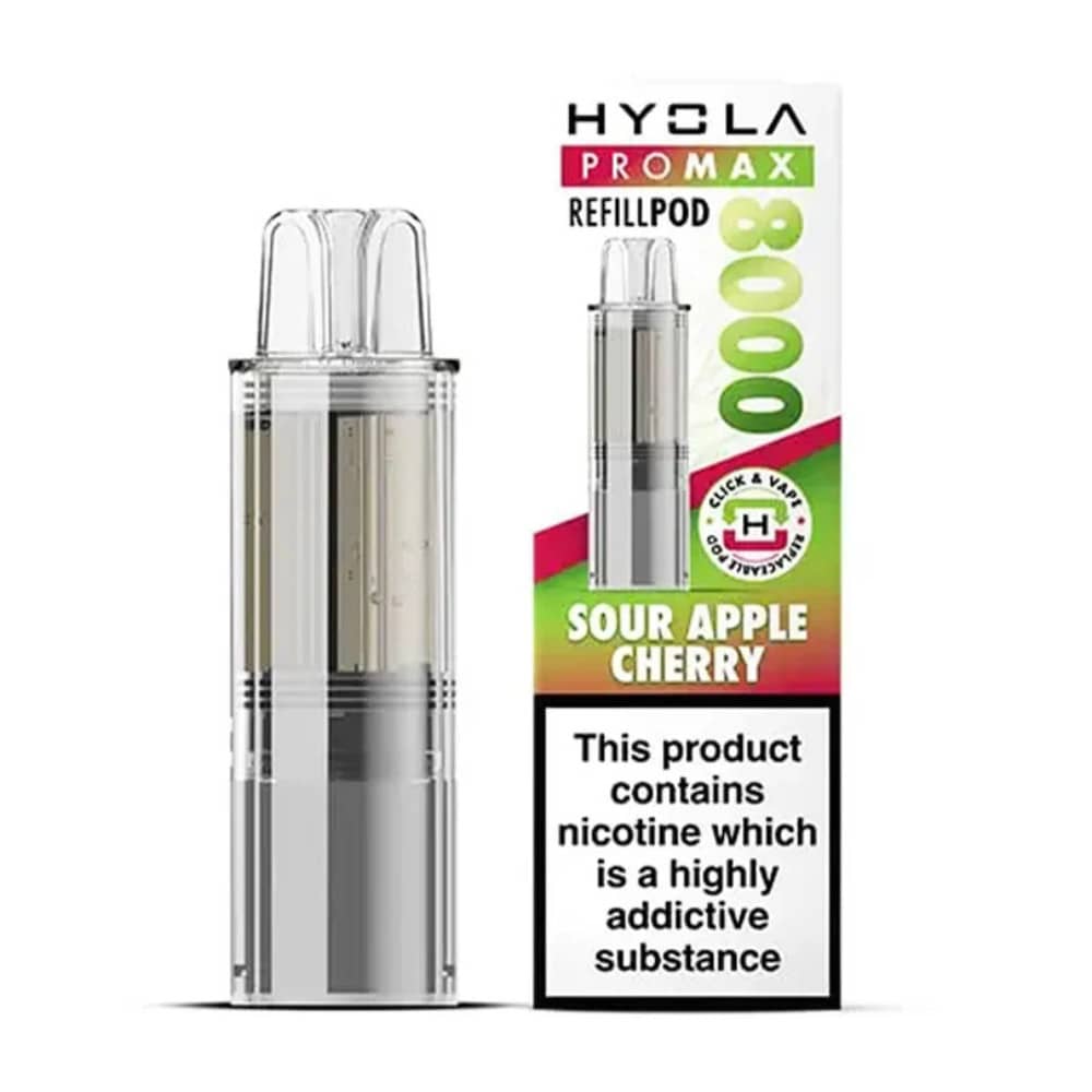 Hyola Pro Max 8000 Refill Pods Sour Apple Cherry
