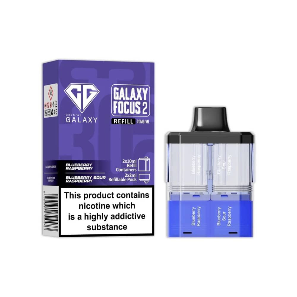 Crystal Galaxy 30k Focus 2 Pods Blueberry Raspberry / Blueberry Sour Raspberry