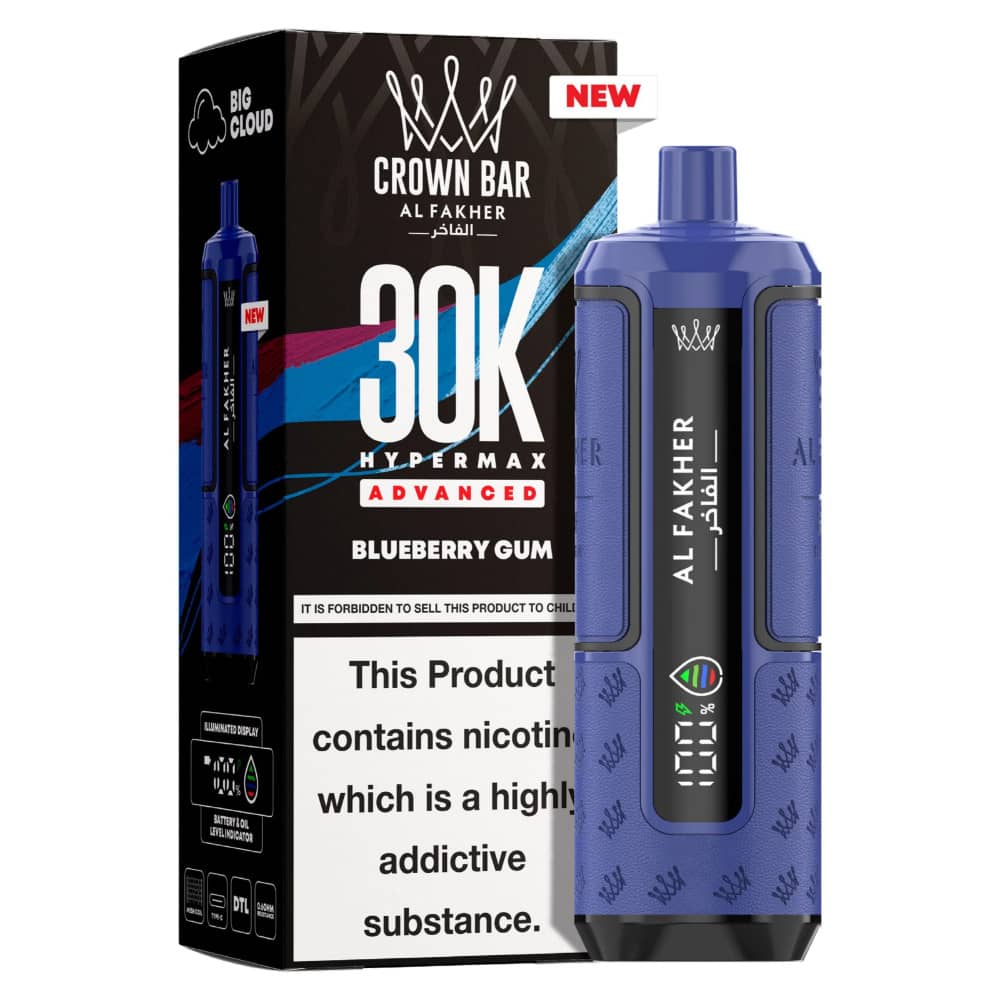 Al Fakher 30k Hypermax Blueberry Gum